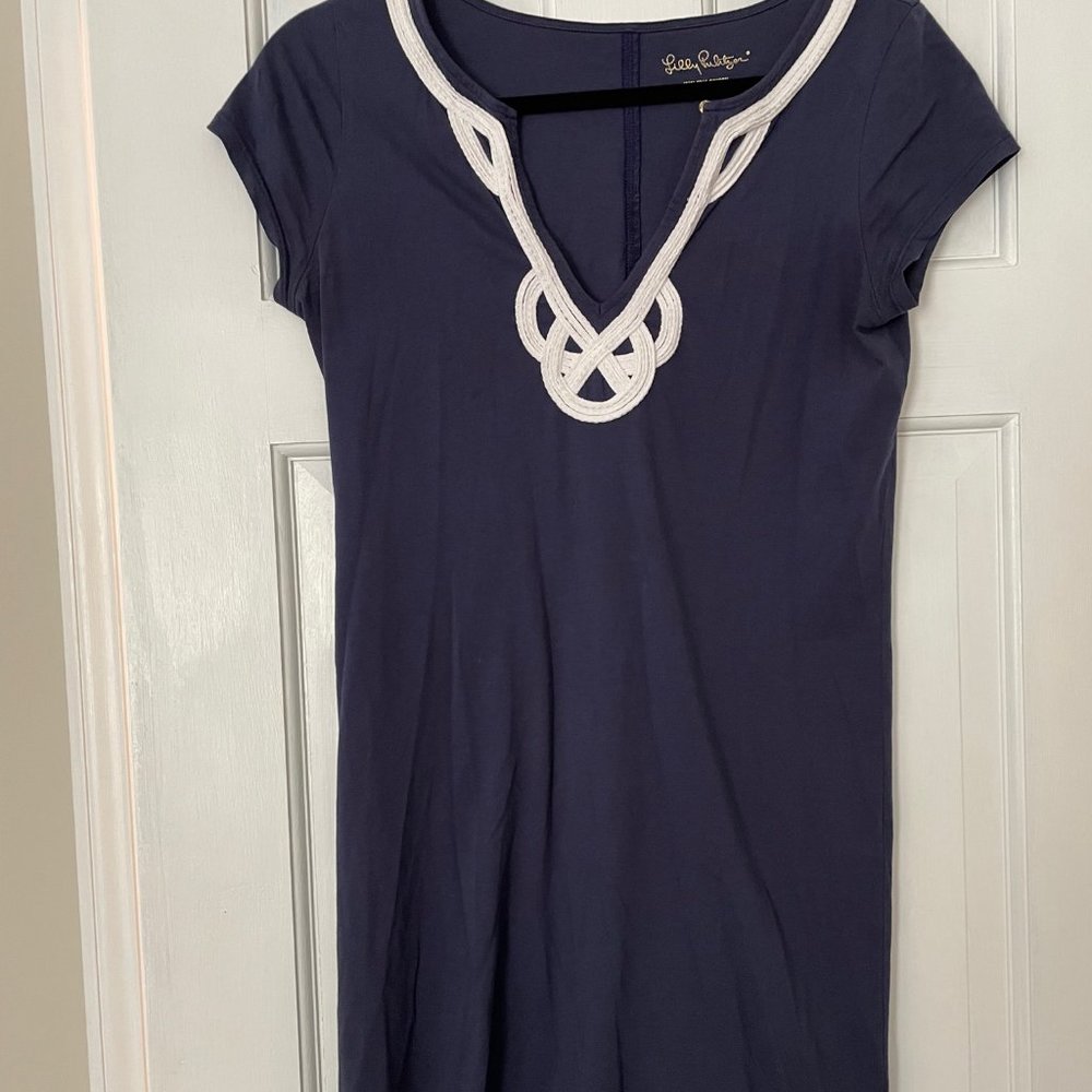 Lily Pulitzer navy dress - size small
